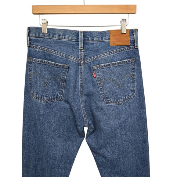 NWT Levi's Premium Capital E 501 Original Straight 28x30 Distressed Button Fly - Picture 12 of 13